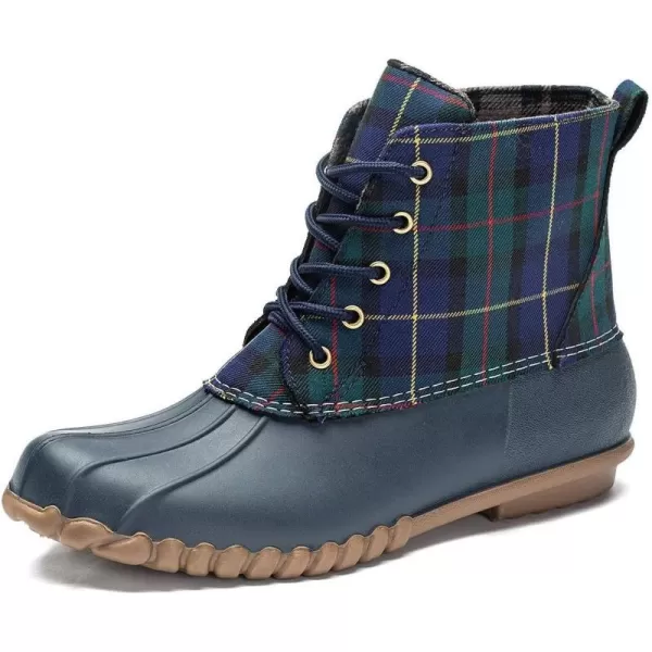 DKSUKO Women's Winter Duck Boots with Waterproof Zipper Rain Boots for Women