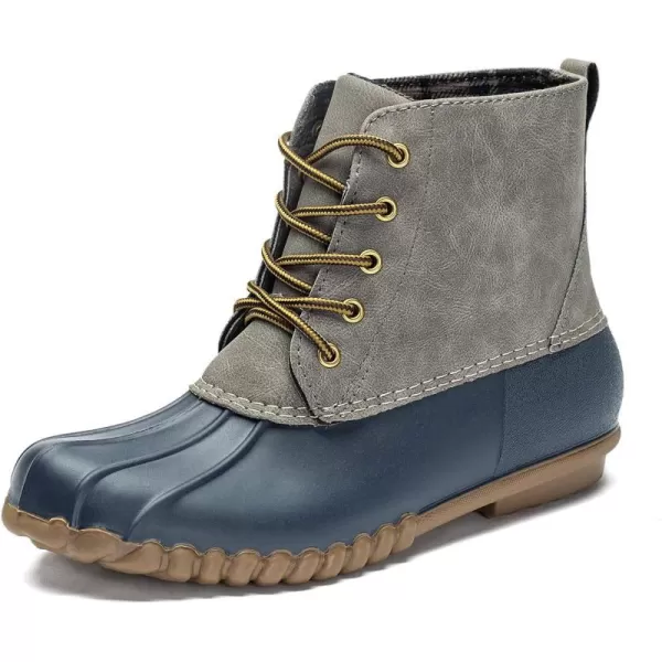 DKSUKO Women's Winter Duck Boots with Waterproof Zipper Rain Boots for Women