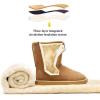 imageDKSUKO Womens Classic Waterproof Snow Boots Winter Boots for WomenBrown
