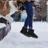 imageDKSUKO Womens Classic Waterproof Snow Boots Winter BootsBlack Short