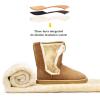 imageDKSUKO Womens Classic Waterproof Snow Boots Winter BootsChestnut Short