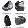 imageDKSUKO Womens Waterproof Garden Shoe Lightweight Rain Footwear with Comfort InsoleBlack and White Flower