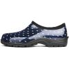imageDKSUKO Womens Waterproof Garden Shoe Lightweight Rain Footwear with Comfort InsoleBlue and Small White Dot