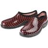 imageDKSUKO Womens Waterproof Garden Shoe Lightweight Rain Footwear with Comfort InsoleBrown and Small Dot
