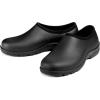 imageDKSUKO Womens Waterproof Garden Shoe Lightweight Rain Footwear with Comfort InsoleMens Matte Black