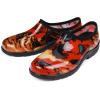 imageDKSUKO Womens Waterproof Garden Shoe Lightweight Rain Footwear with Comfort InsoleOrange Gradient