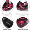 imageDKSUKO Womens Waterproof Garden Shoe Lightweight Rain Footwear with Comfort InsoleRed Flower