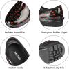 imageDKSUKO Womens Waterproof Garden Shoe Lightweight Rain Footwear with Comfort InsoleSmall Red Flower