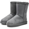 imageDKSUKO Kid s Classic Waterproof Snow Boots Toddler Winter BootsGrey