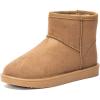 imageDKSUKO Womens Classic Waterproof Snow Boots Winter BootsChestnut Short