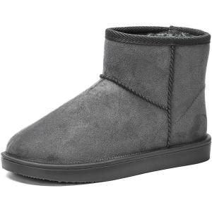 imageDKSUKO Womens Classic Waterproof Snow Boots Winter Boots for WomenGrey