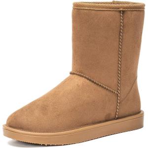 imageDKSUKO Womens Classic Waterproof Snow Boots Winter BootsChestnut