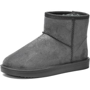 imageDKSUKO Womens Classic Waterproof Snow Boots Winter BootsGray Short