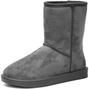 imageDKSUKO Womens Classic Waterproof Snow Boots Winter BootsGrey