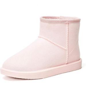imageDKSUKO Womens Classic Waterproof Snow Boots Winter BootsShort Pink