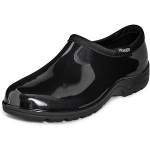 imageDKSUKO Womens Waterproof Garden Shoe Lightweight Rain Footwear with Comfort InsoleBlack