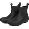 imageDKSUKO Ankle Rain Boots for Women Waterproof Short Rain Shoes Chelsea Rain Booties Rubber Garden Shoes Winter Snow Boots for Hiking Outdoor Work