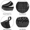 imageDKSUKO Rain Boots for Women Waterproof Elastic Slip On Ankle Chelsea BootiesBlack