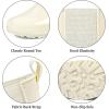 imageDKSUKO Rain Boots for Women Waterproof Elastic Slip On Ankle Chelsea BootiesOffwhite