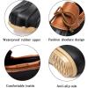 imageDKSUKO Snow Womens Waterpoof Loafer Shoes Slip On Flat Duck ShoeBlack No Fur