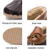 imageDKSUKO Snow Womens Waterpoof Loafer Shoes Slip On Flat Duck ShoeBrown