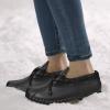 imageDKSUKO Snow Womens Waterpoof Loafer Shoes Slip On Flat Duck ShoeFull Black