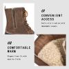 imageDKSUKO Womens Duck Boots witth Zipper Waterproof Winter Boots Snow BootsBlack B