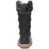 imageDKSUKO Womens Duck Boots witth Zipper Waterproof Winter Boots Snow BootsBlack D