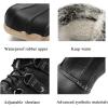imageDKSUKO Womens Duck Boots witth Zipper Waterproof Winter Boots Snow BootsBlack D