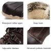 imageDKSUKO Womens Duck Boots witth Zipper Waterproof Winter Boots Snow BootsBrown C
