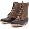 imageDKSUKO Womens Duck Boots witth Zipper Waterproof Winter Boots Snow BootsBrown a
