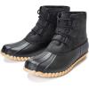 imageDKSUKO Womens Duck Boots witth Zipper Waterproof Winter Boots Snow BootsVintage Black