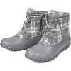 imageDKSUKO Womens Winter Duck Boots with Waterproof Zipper Rain Boots for Women