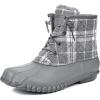 imageDKSUKO Womens Winter Duck Boots with Waterproof Zipper Rain Boots for Women