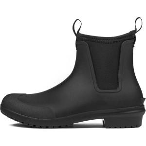 imageDKSUKO Ankle Rain Boots for Women Waterproof Short Rain Shoes Chelsea Rain Booties Rubber Garden Shoes Winter Snow Boots for Hiking Outdoor Work