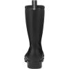 imageDKSUKO Waterproof Womens Rain Boots insulatedLightweight Rubber fashion Boots in GardeningWarm and Comfortable Wide Calf Rain Boots with Glossy in OutdoorPure Black