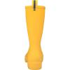 imageDKSUKO Waterproof Womens Rain Boots insulatedLightweight Rubber fashion Boots in GardeningWarm and Comfortable Wide Calf Rain Boots with Glossy in OutdoorYellow
