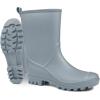 imageDKSUKO Waterproof Womens Rain Boots insulatedLightweight Rubber fashion Boots in GardeningWarm and Comfortable Wide Calf Rain Boots with Glossy in OutdoorGrey