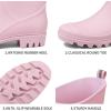 imageDKSUKO Waterproof Womens Rain Boots insulatedLightweight Rubber fashion Boots in GardeningWarm and Comfortable Wide Calf Rain Boots with Glossy in OutdoorPink