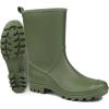 imageDKSUKO Waterproof Womens Rain Boots insulatedLightweight Rubber fashion Boots in GardeningWarm and Comfortable Wide Calf Rain Boots with Glossy in OutdoorOlive Green