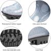 imageDKSUKO Waterproof Womens Rain Boots insulatedLightweight Rubber fashion Boots in GardeningWarm and Comfortable Wide Calf Rain Boots with Glossy in OutdoorBlack and White Gradient