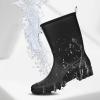 imageDKSUKO Waterproof Womens Rain Boots insulatedLightweight Rubber fashion Boots in GardeningWarm and Comfortable Wide Calf Rain Boots with Glossy in OutdoorPure Black