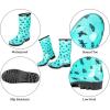 imageDKSUKO Waterproof Womens Rain Boots insulatedLightweight Rubber fashion Boots in GardeningWarm and Comfortable Wide Calf Rain Boots with Glossy in OutdoorButterfly