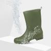 imageDKSUKO Waterproof Womens Rain Boots insulatedLightweight Rubber fashion Boots in GardeningWarm and Comfortable Wide Calf Rain Boots with Glossy in OutdoorOlive Green