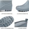 imageDKSUKO Waterproof Womens Rain Boots insulatedLightweight Rubber fashion Boots in GardeningWarm and Comfortable Wide Calf Rain Boots with Glossy in OutdoorGrey