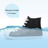 imageDKSUKO Womens Rain Boots Waterproof High Top Rain Shoes with Lace Up AntiSlip Garden ShoesBlack