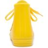 imageDKSUKO Womens Rain Boots Waterproof High Top Rain Shoes with Lace Up AntiSlip Garden ShoesYellow