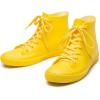 imageDKSUKO Womens Rain Boots Waterproof High Top Rain Shoes with Lace Up AntiSlip Garden ShoesYellow