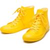 imageDKSUKO Womens Rain Boots Waterproof High Top Rain Shoes with Lace Up AntiSlip Garden ShoesYellow