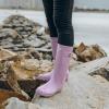 imageDKSUKO Womens Tall Rain Boots Garden Boots Waterproof Wellington Rubber BootsBright Purple